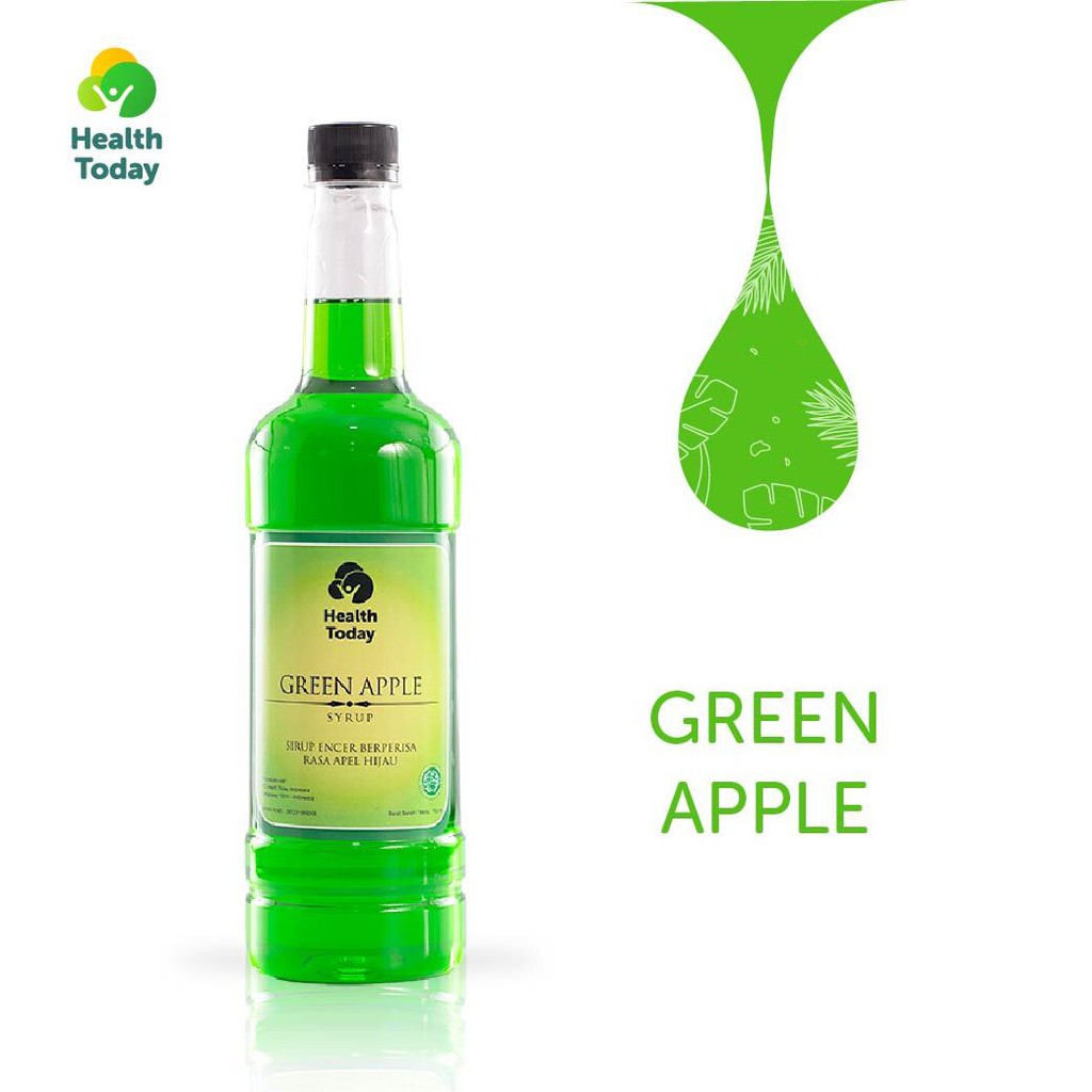 

Health Today Premium Green Apple Syrup (Sirup Premium Rasa Apel Hijau) 750ml