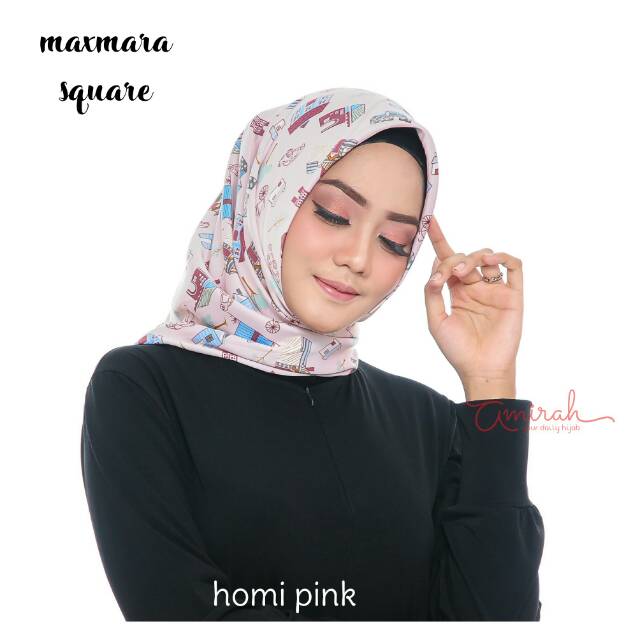 Segiempat maxmara / maxmara square / maksmara motif / jilbab segiempat maxmara