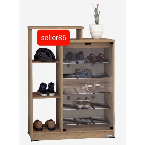 LEMARI SEPATU KACA PUTIH / RAK SEPATU KACA BERBAGAI MACAM MODEL / LEMARI SEPATU MINIMALIS