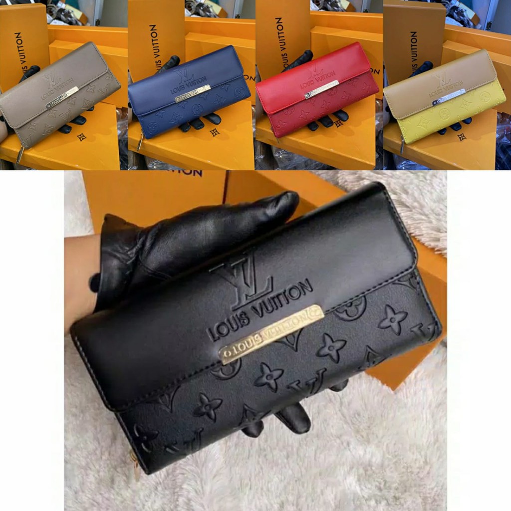 DOMPET WANITA WALLET LV EMBOS FREE BOX+PAPERBAG