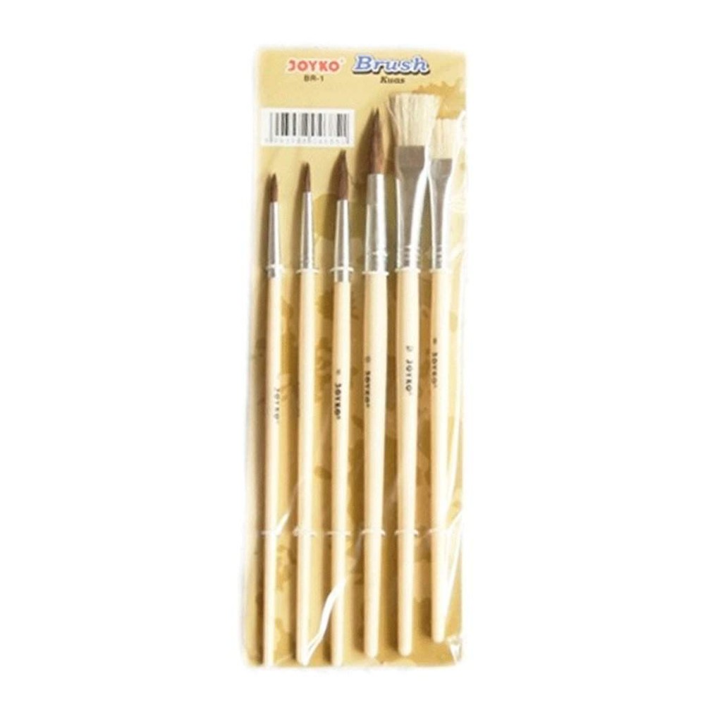  Kuas  Lukis  Brush Joyko Set  BR 1  Shopee Indonesia