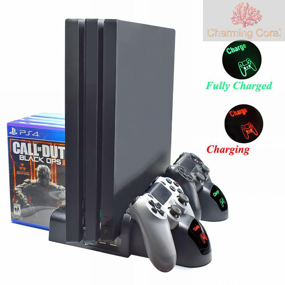 Charging Dock Station Dengan Kipas Pendingin Led Indikator Multifungsi Untuk Ps4 Ps4 Slim Ps4 Pro Shopee Indonesia