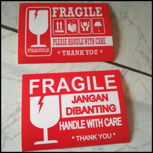 

Tambahan stiker fragile