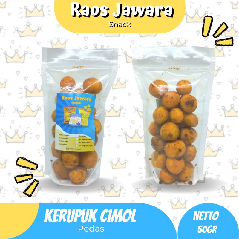 

kerupuk cimol pedas