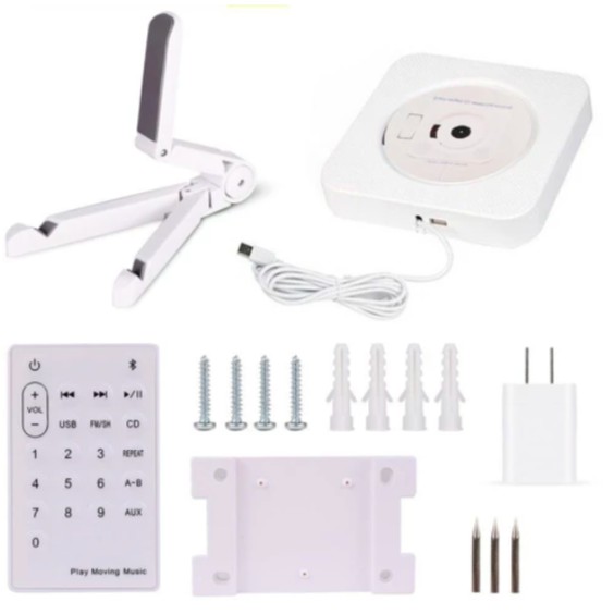 Portable Bluetooth CD Player Speaker Radio Mode Pull Switch Bepop