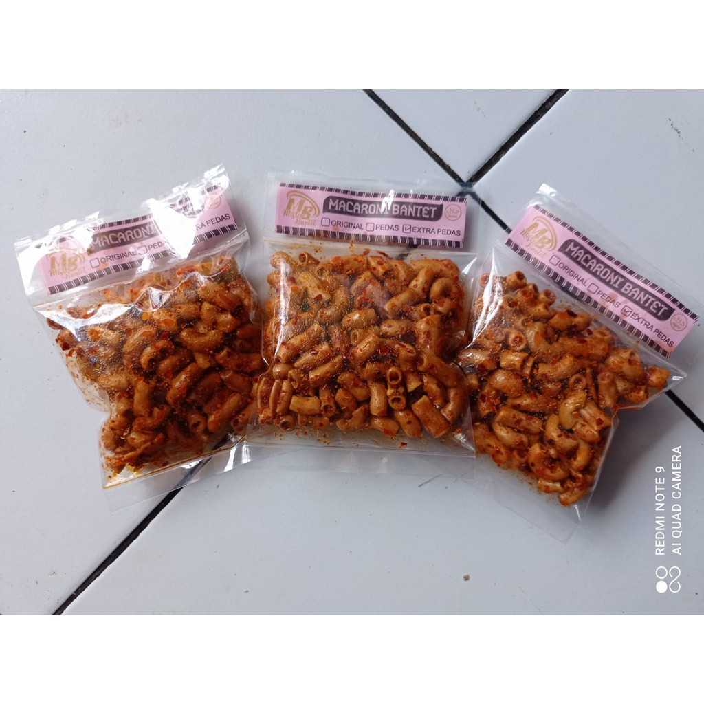 

Paket Makaroni Bantet 50gr Isi 100 Pcs - MB Tsk
