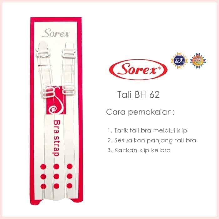 cd 637Tali BH Bening / Tali Bra Transparan / Bra Strap Sorex TB 62