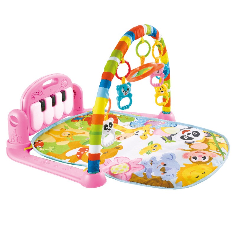VIPBAZAAR MIISOO PEDAL PIANO FITNESS RACK Baby Musical Playgym Bayi Kerincingan Baby Gym babygym-696 R2 Pink
