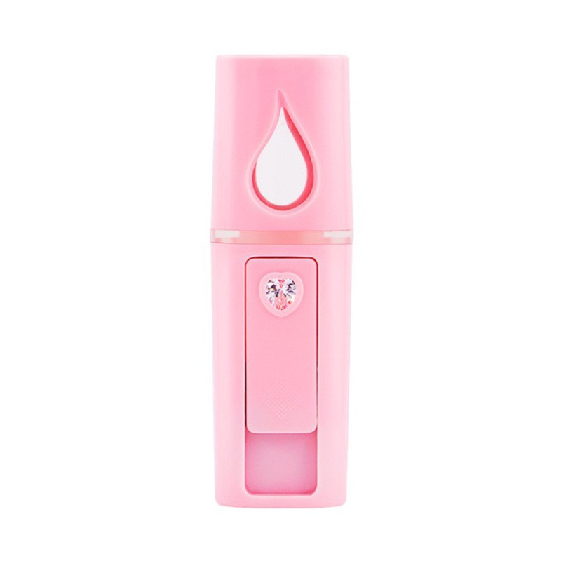 USB Portable Humidifier Nano Mist  Mini Face Humidifier-gambar utama pink