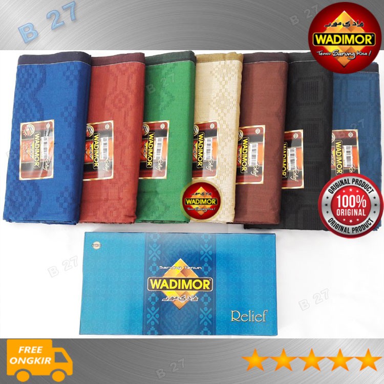 WADIMOR S28-0 Kain Sarung Dewasa Motif Relief Original