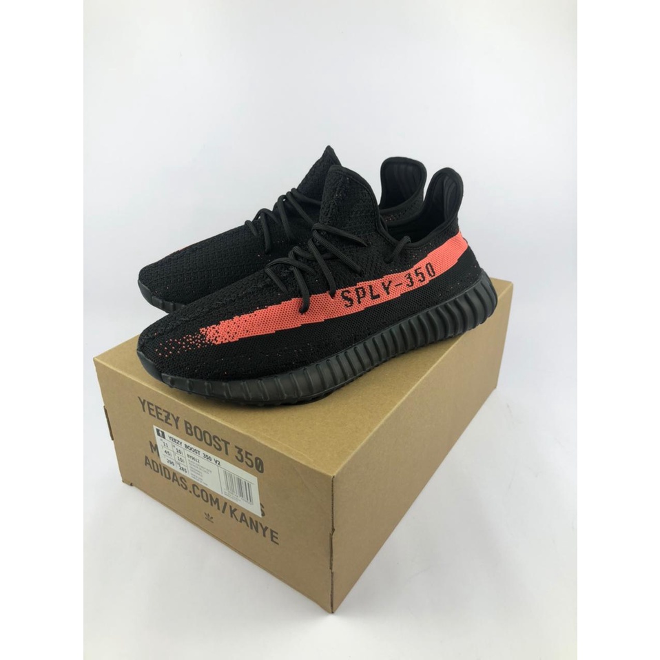 Yeezy Boost 350 V2 Red Strip PK, Guaranteed Real Pic Made In China.