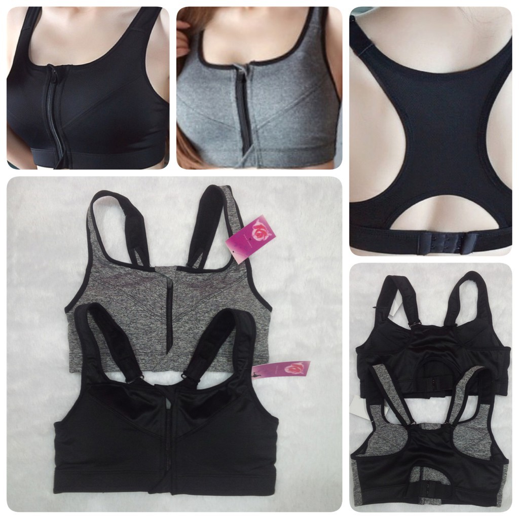 [ORI] BRA SPORT RESLETING / ZIPPER DEPAN COCOK UNTUK GYM SENAM YOGA SEXY MURAH BAGUS DAN ELASTIS