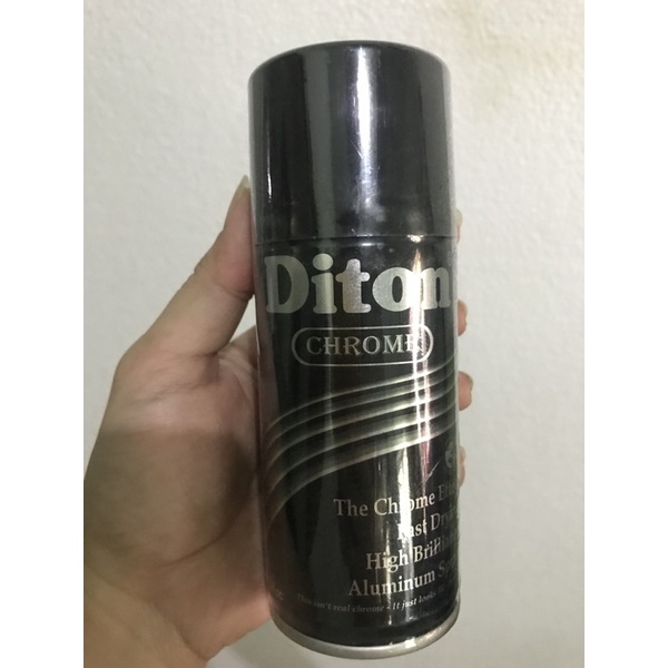 Cat Pilox Diton CHROME Chrom Crom Krom Krum Stenlis atau Efek Kaca Mengkilap 150ml