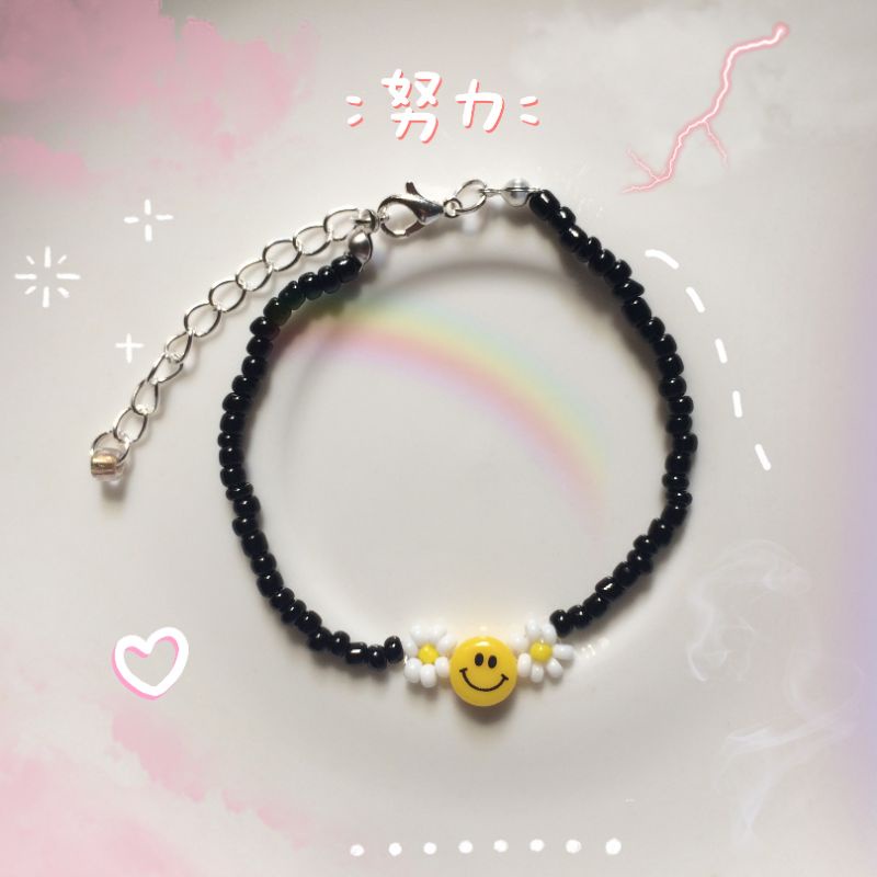 Smiley Beads Bracelet / Gelang Manik