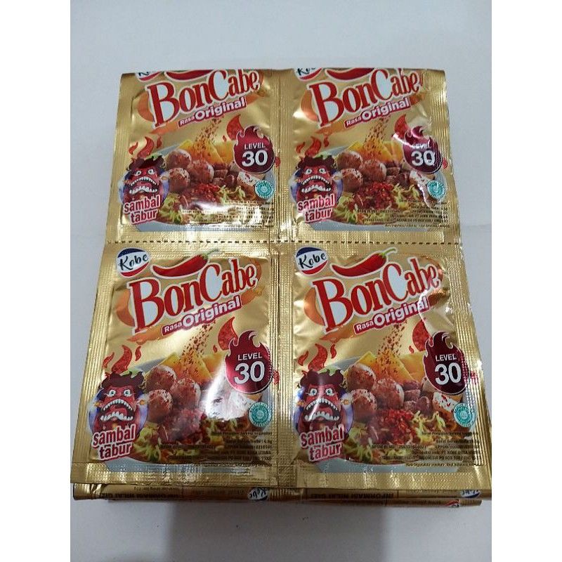 

BONCABE LEVEL 30 (1 RENTENG ISI 12 SACHET)