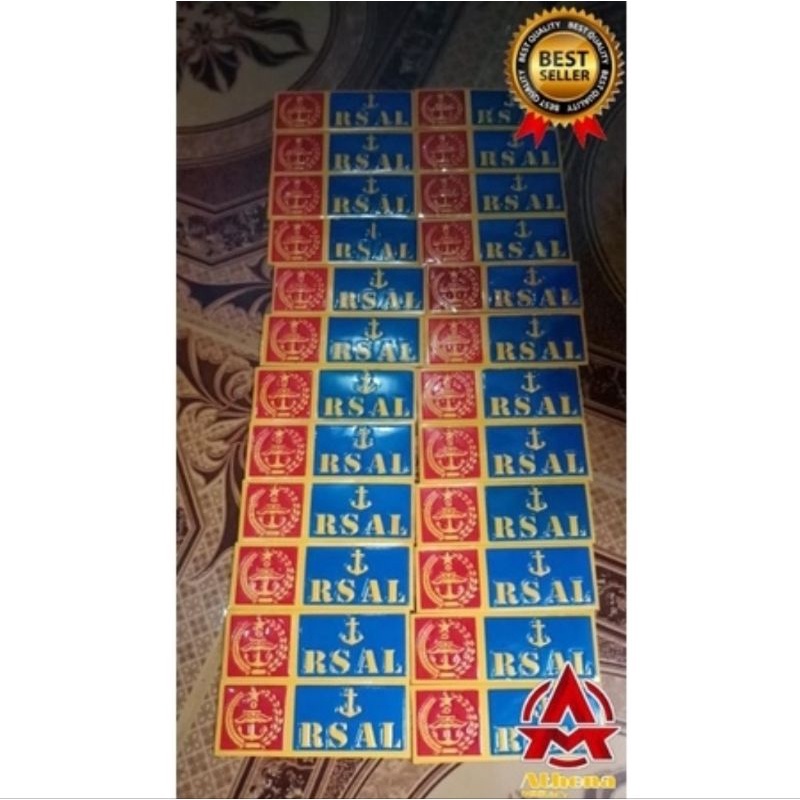 Stiker Plat motor RS AL | stiker plat mobil RSAL |Stiker plat embos