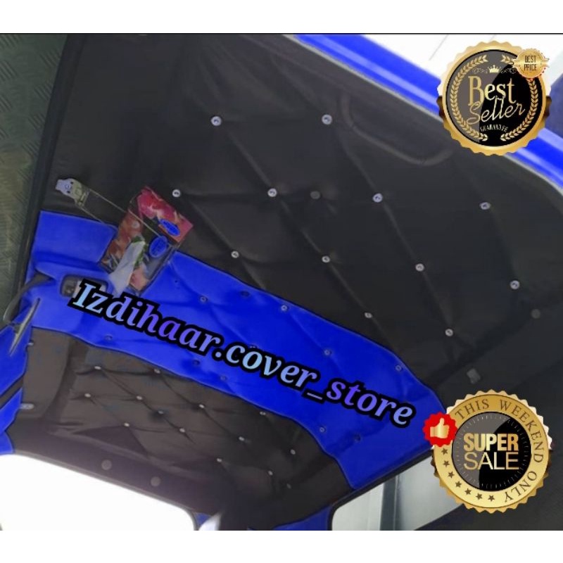 Cover atap plafon mobil pick up / sarung atap plafon mobil pick up model soffa kancing