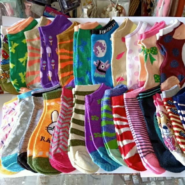 Kaos Kaki Pendek motif karakter semata kaki wanita dewasa fashion socks High Quality