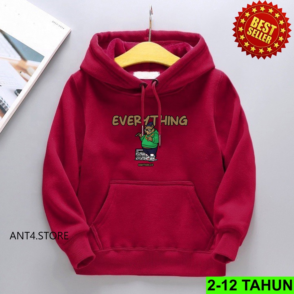 Hoodie EVERYTHINK Anak Laki Laki Perempuan / Jaket Anak BEST SELLER  Anak Usia 2 - 12 Tahun / Sweater EVERYTHIK TERBARU Anak Cewek Cowok  Switer Distro Bisa COD