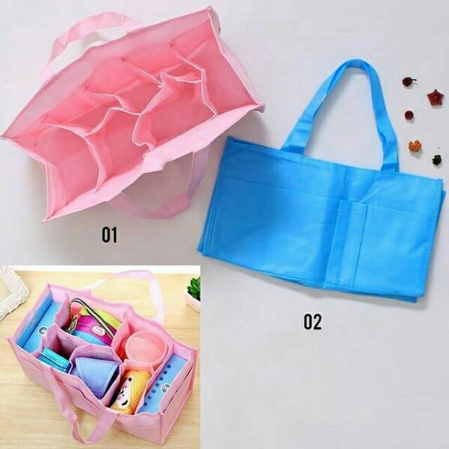 Tas Kain Travel Bag Baby - Tas Penyimpan Perlengkapan Bayi &amp; Anak C234