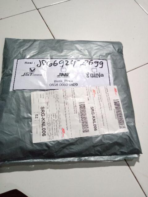 Batik Couple Keluarga Sania Ruffle Ori Ndoro Jowi Dnt - Motif Madu Merah/pink