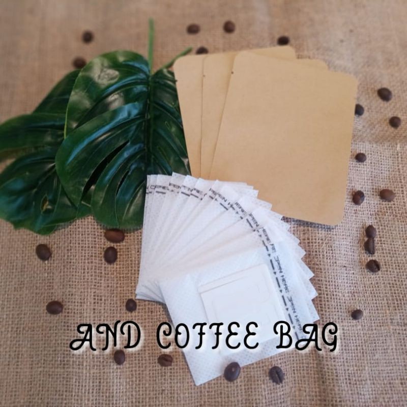 

Paket Kemasan coklat paper kraft 10x12.5 dan dripbag