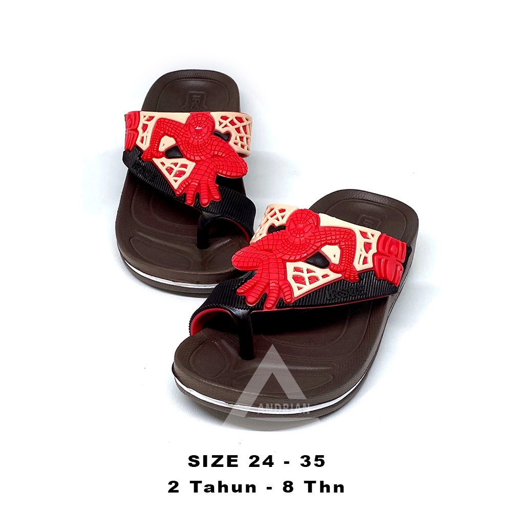 Andrian KS - Sandal Jepit Anak Laki-laki Model Spider Keren