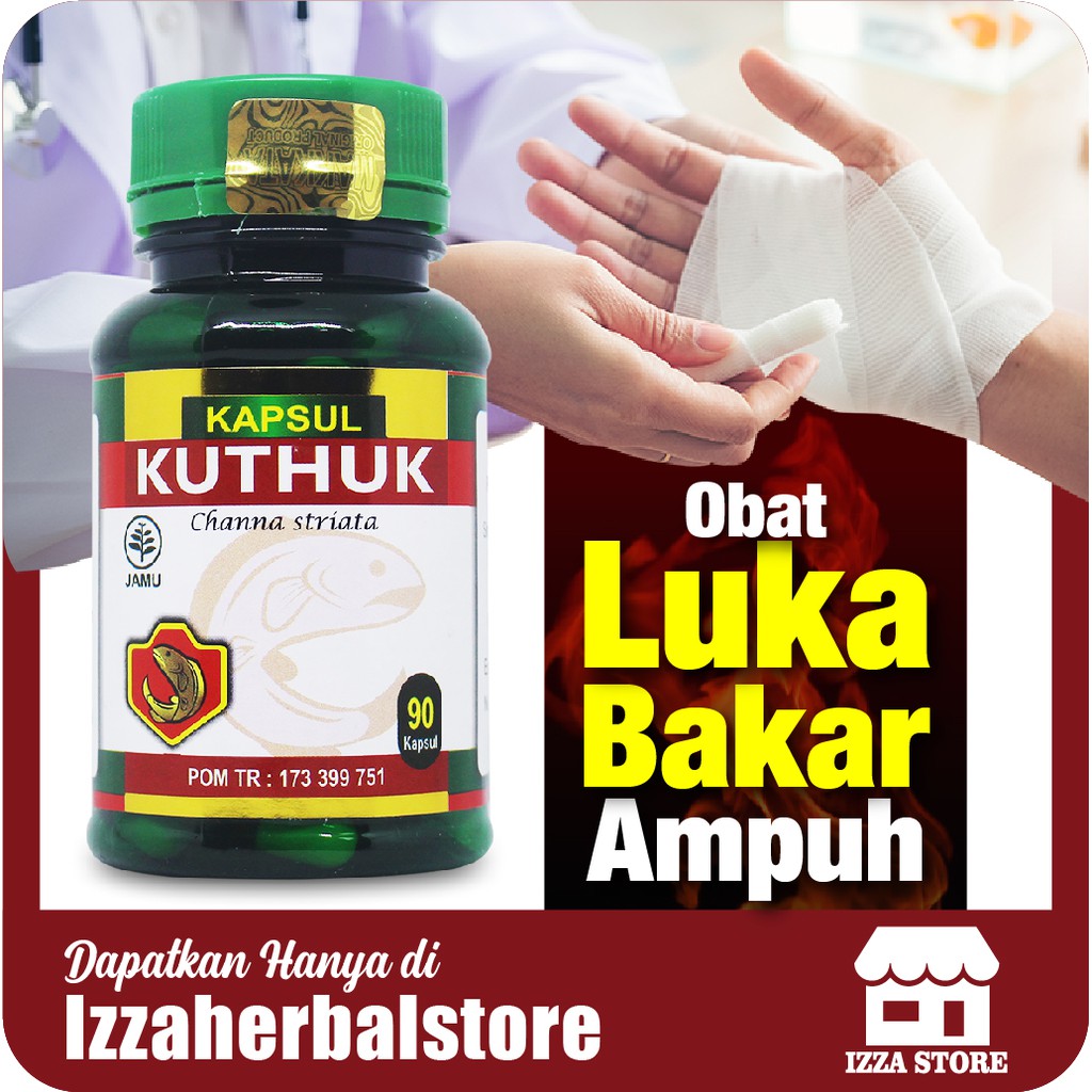 OBAT LUKA BAKAR AMPUH KUTHUK Kapsul Kutuk Premium Original Ampuh Penghilang Bekas luka Bakar BPOM