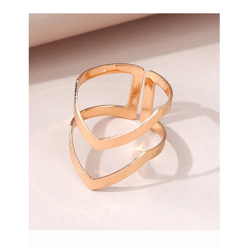 LRC Cincin Set Fashion Golden Ring Set Y65607