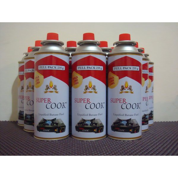 Gas Kaleng Kompor Portable Tokai 235g Gas kalengan Super Cook 235 gram gas torch travel portabel Supercook super cook Tokai