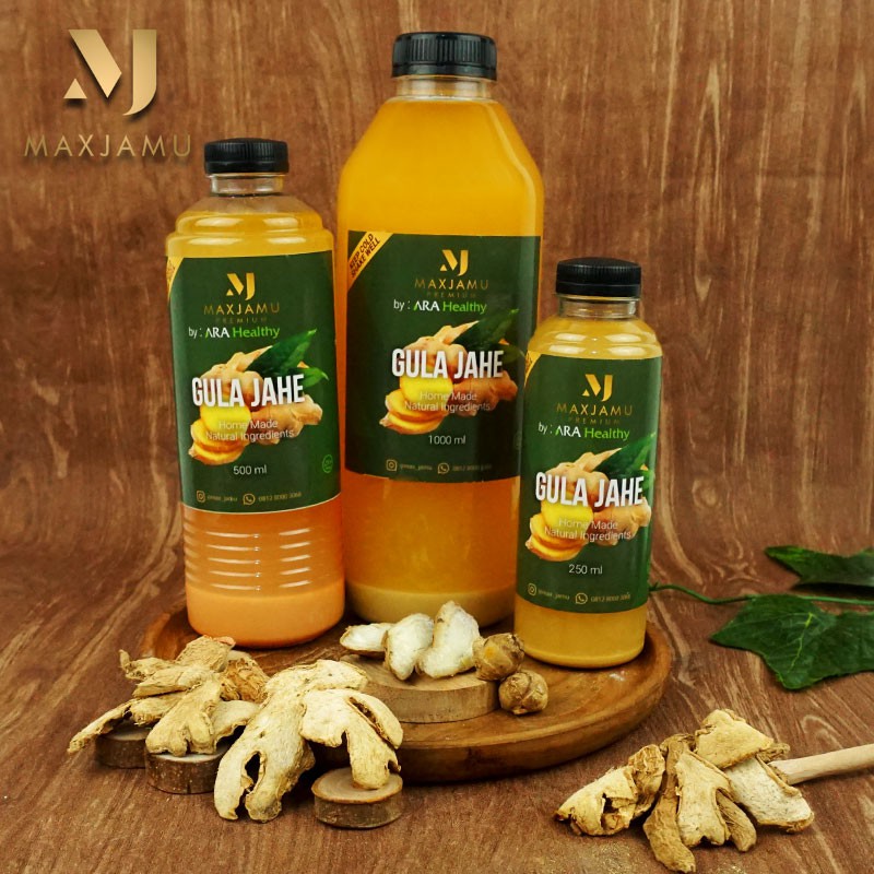 

MAXJAMU Jamu Tradisional 1000ml Gula Jahe 100% Fresh & TANPA BAHAN PENGAWET