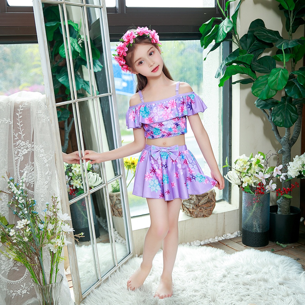 BAJUKIDDIE ENCANTO SWIMSUIT BAJU RENANG PRINCESS ANAK PEREMPUAN IMPORT LUCU