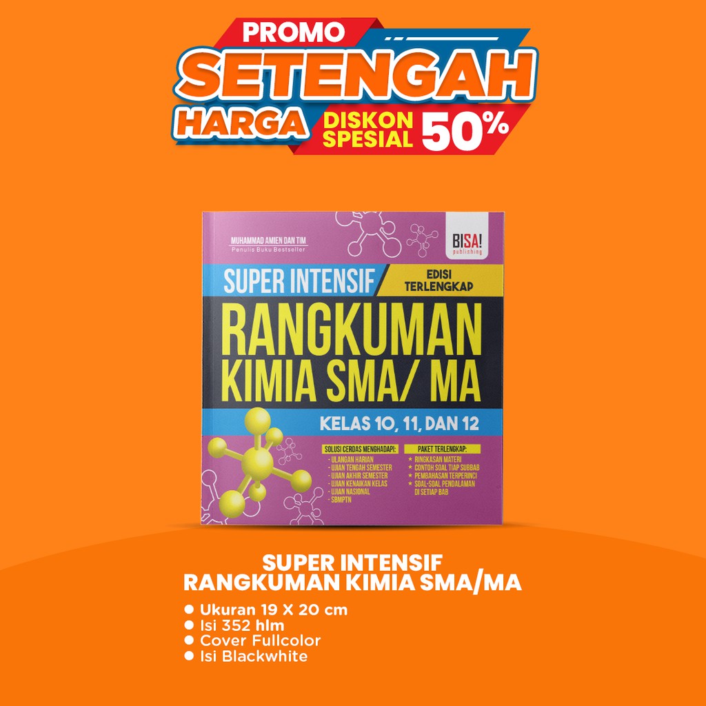 Jual PROMO Buku Rangkuman Pelajaran Super Intensif Rangkuman Kimia SMA