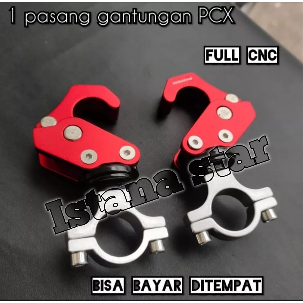 paket 2 pcs gantungan barang honda pcx 150 MERAH