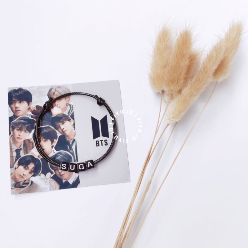 GELANG BTS ARMY / GELANG NAMA MEMBER BTS / JUNGKOOK / V TAEHYUNG / SUGA / RAP MONSTER / JIN / JIMIN / JHOPE