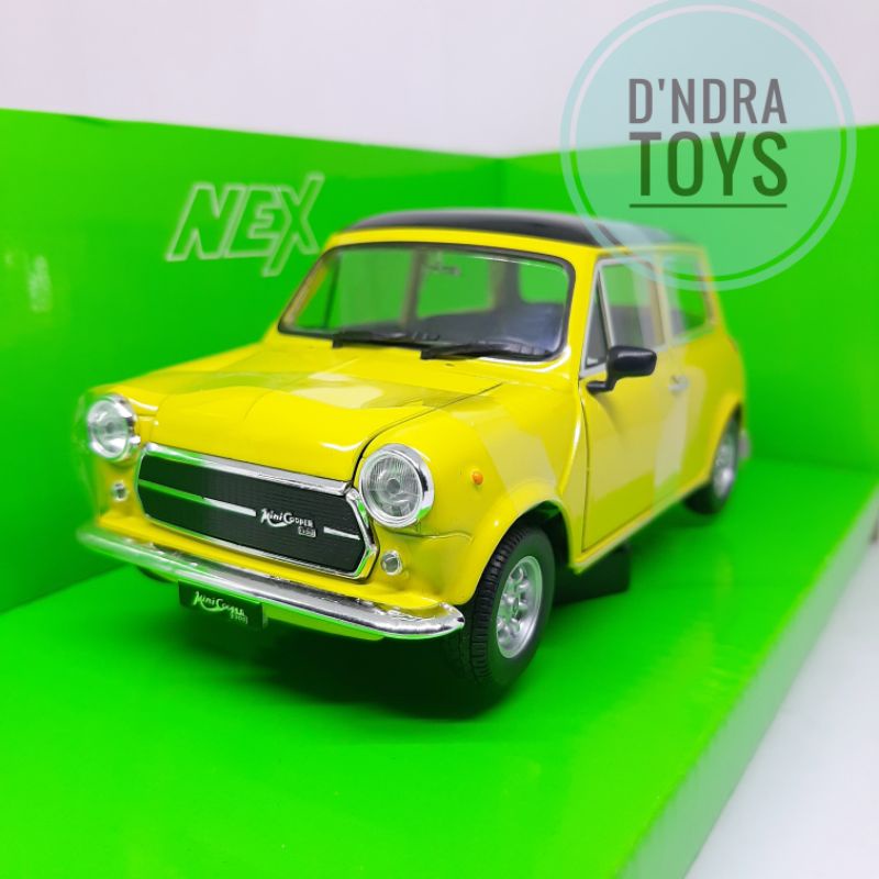Diecast Miniatur Mobil Mini Cooper 1300 Classic Car Welly Nex 1:24