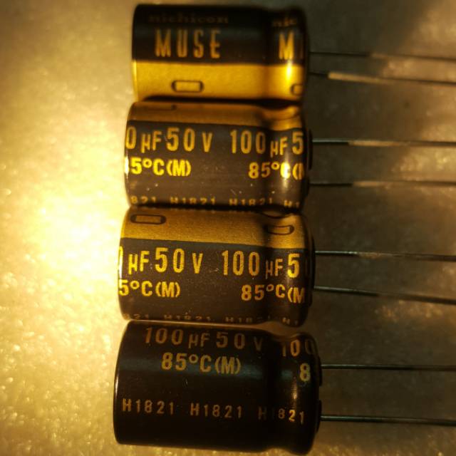 Elco 100uf 50V Muse Kz 100uF 50V Muse Kz Nichicon 12.5mm x 20mm P 5mm