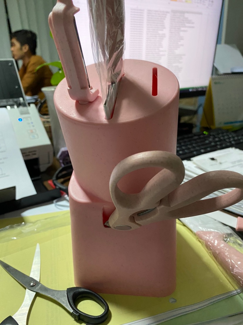 Kitchen Knife Set / Pisau Tatakan Pengupas Gunting Dapur Set