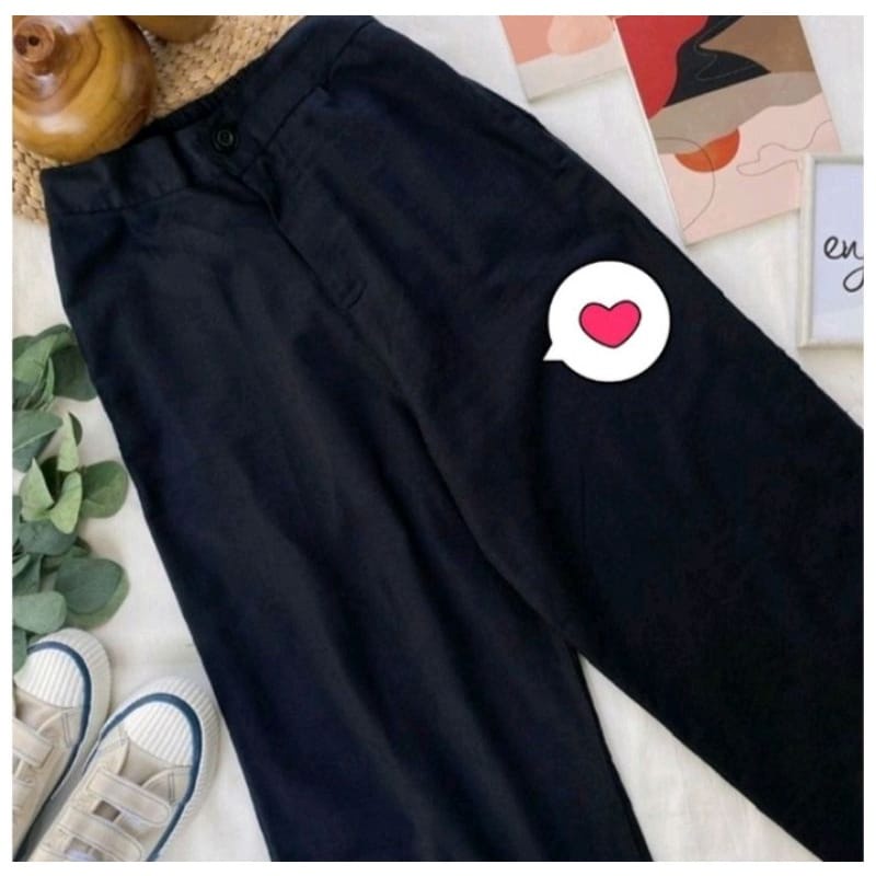 Kulot Linen Highwaist 772 - Cullote Pants | Celana Kulot Wanita