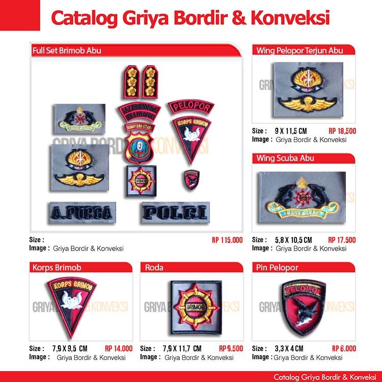 BET BORDIR BRIMOB PDL ECER TIMBUL