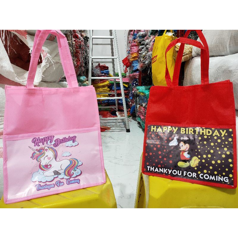 Tas Ultah BIG SIZE muat BENTO,HOKBEN/BOX Nasi uk.20 size 25x20x28cm (PxLxT)