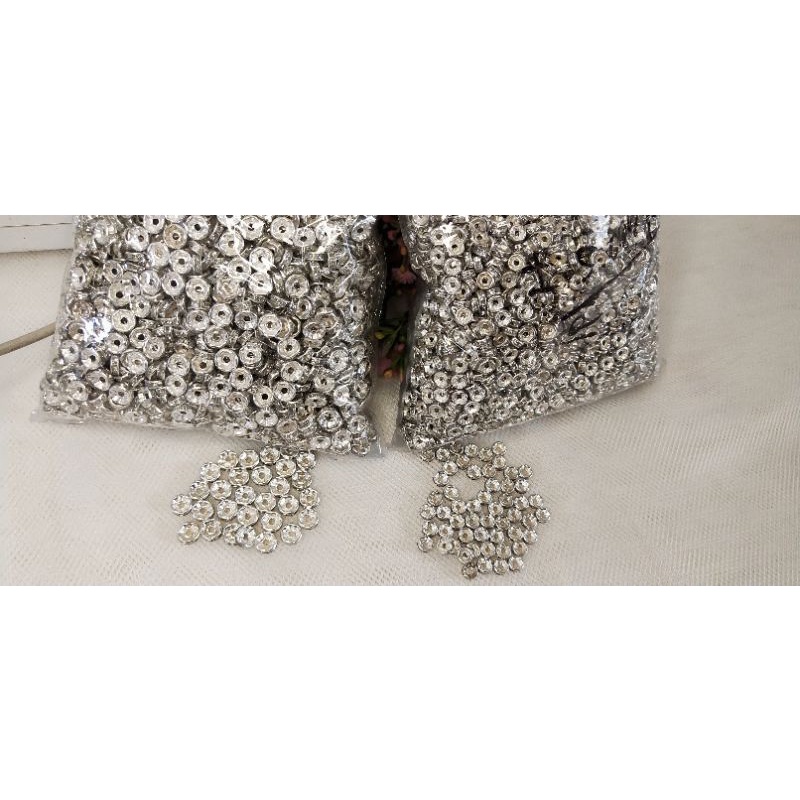 PEMBATAS SPACER MANIK RONDEL DIAMOND