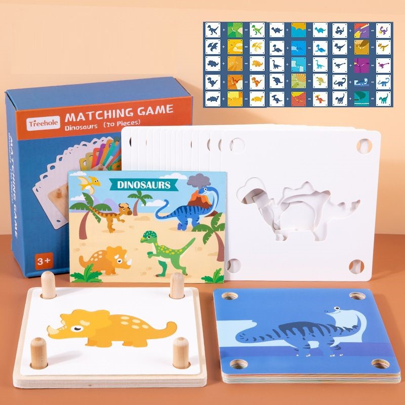 Mainan MATCHING GAME Mainan Edukasi Montessori Anak Wooden Puzzle Anak