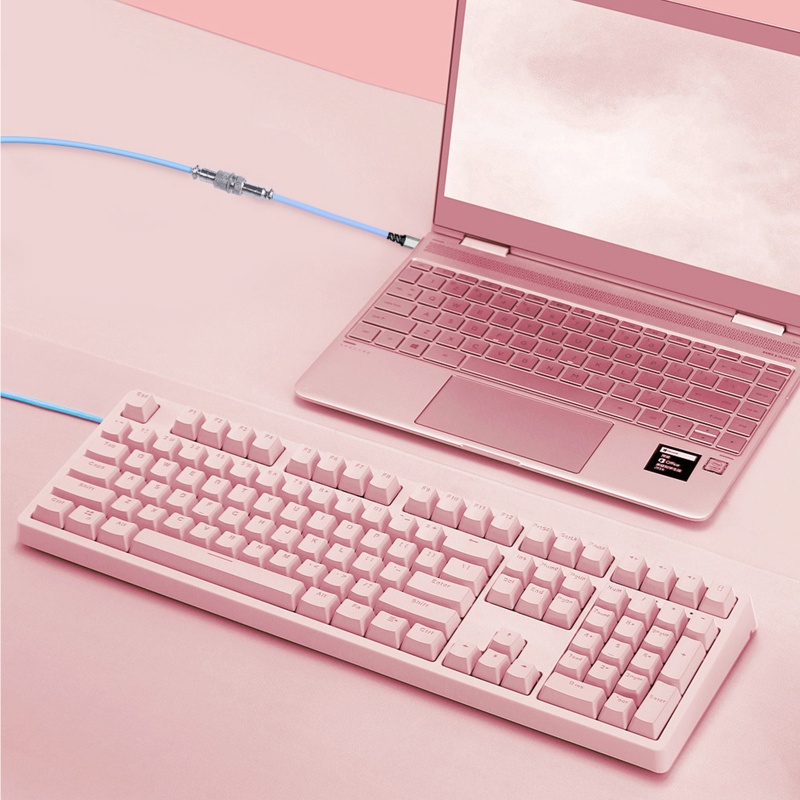 Btsg Keyboard Mekanik Gaming Aviation Lepas Pasang Coiled Type-C Aviator Connectotor