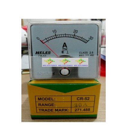 Ampere Meter Panel, 30 Ampere Analog AC DC 30A Amper *New
