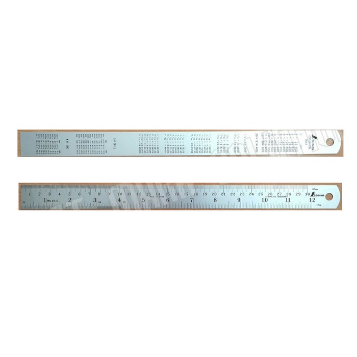 

Hadir Penggaris Stainless Steel 30 Cm - Sinhwa - Made In Japan Terlaris