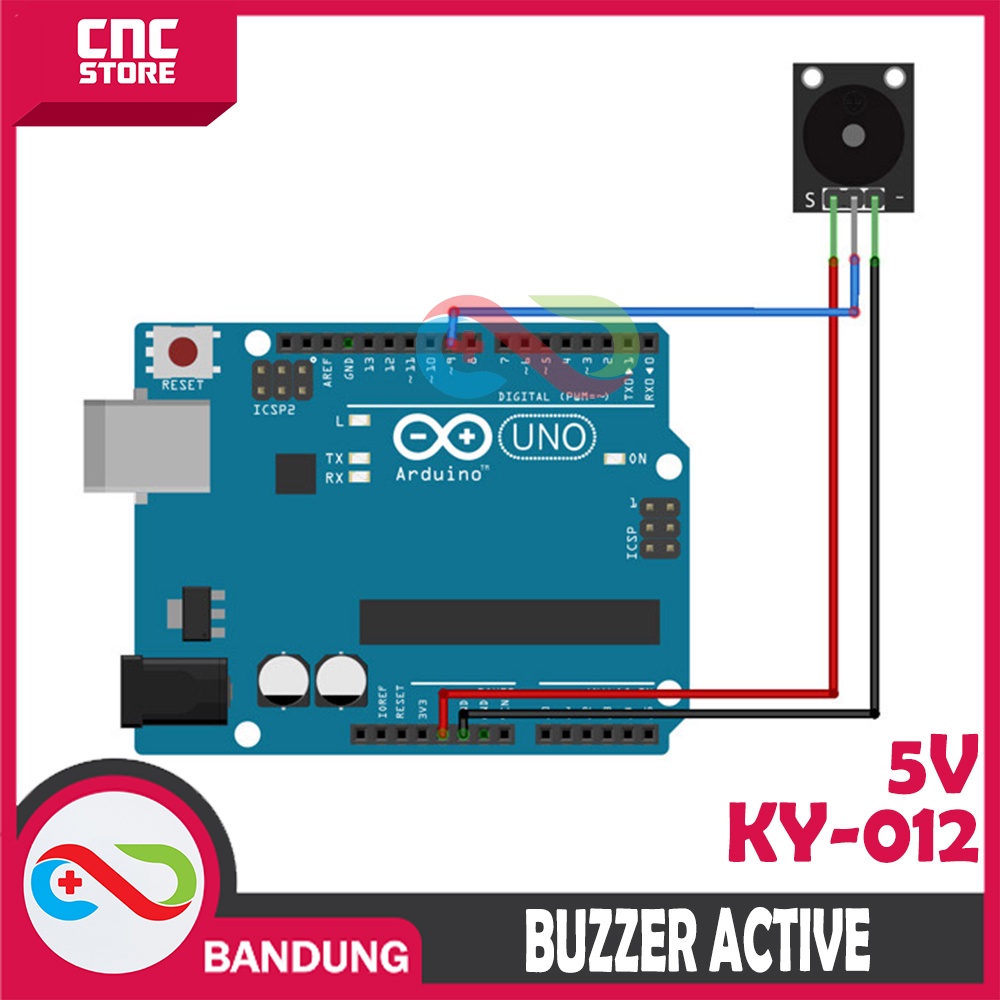 MODUL BUZZER 5V KY-012 ACTIVE HIGH FOR ARDUINO AKTIF HIGH SOUND MODULE