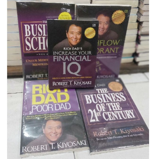 Jual Paket 5 Buku Robert Kiyosaki Rich Dad Poor Dan Business School Cashflow Quadrant 3875