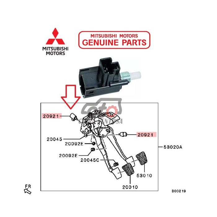 SWITCH CLUTCH KOPLING MIRAGE 8606A025