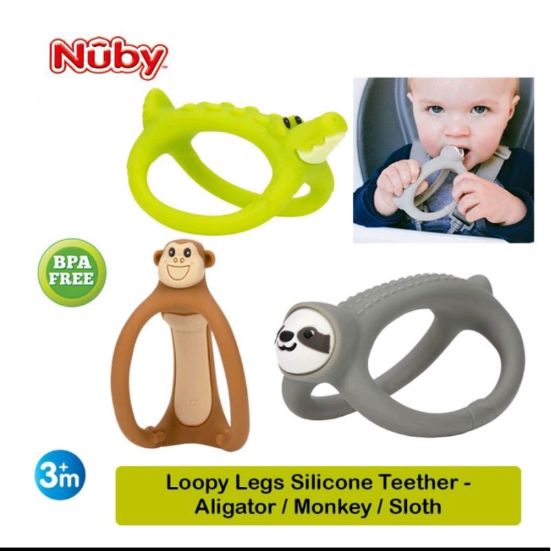 Nuby Loopy Legs Silicone Teether